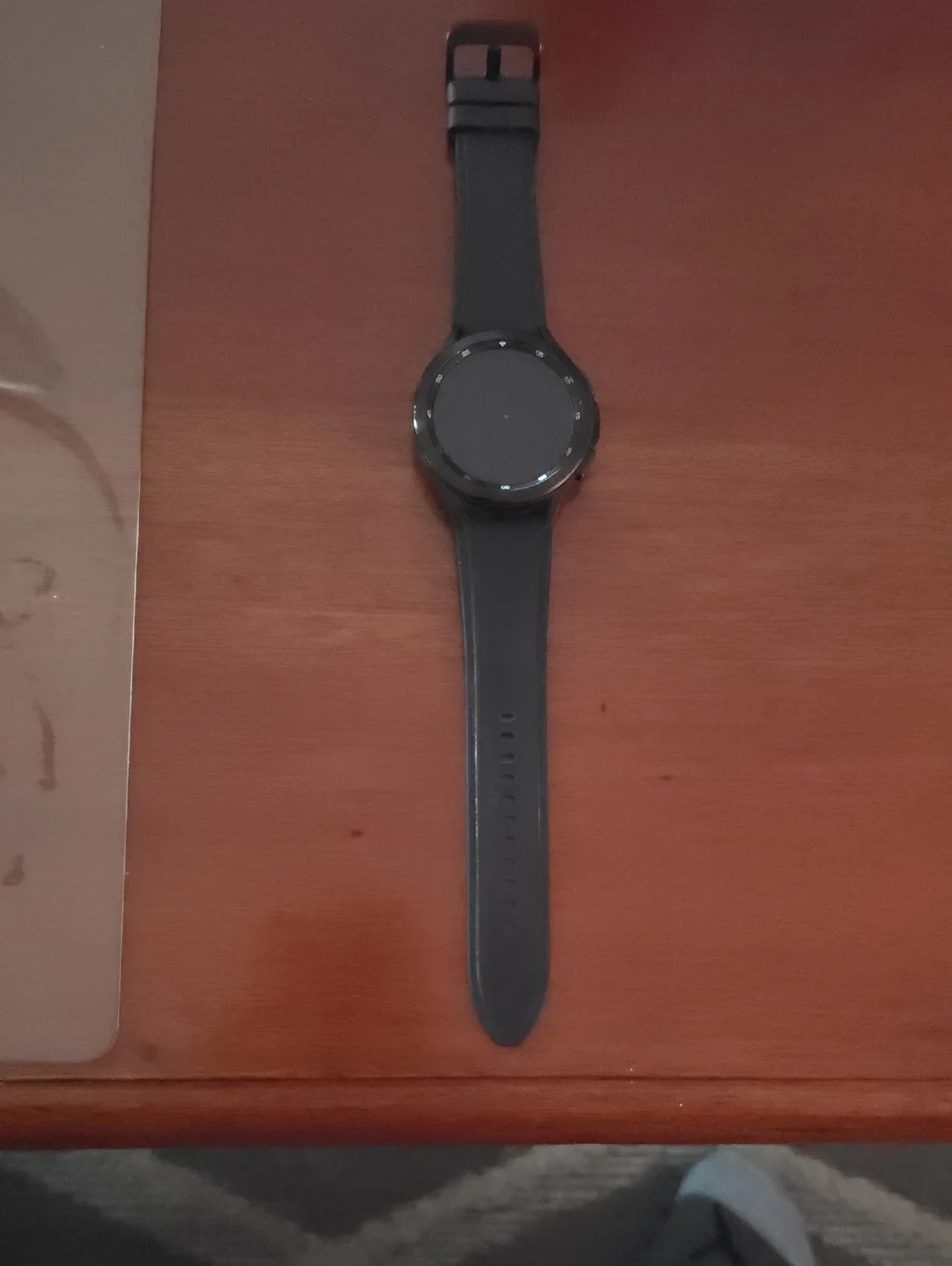 Galaxy Watch 4 42mm Black Round Smartwatch with Silicone Strap